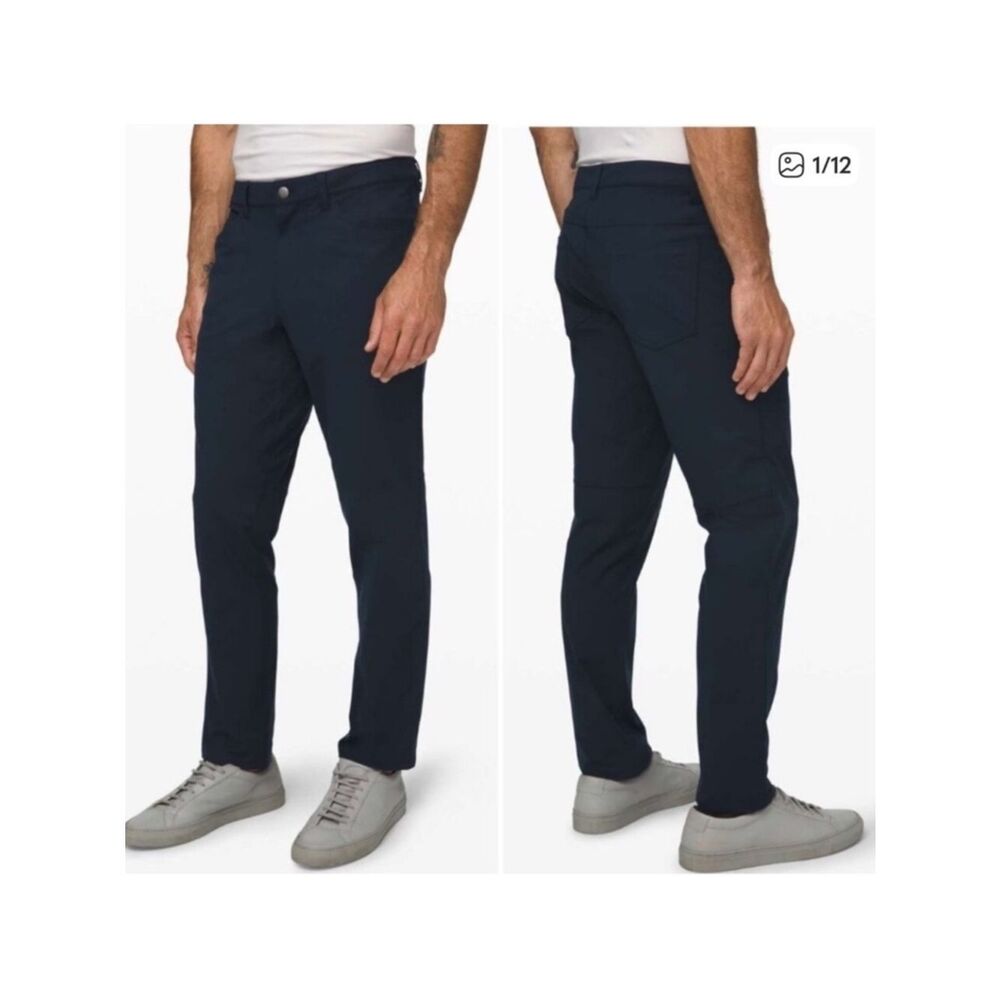 Lululemon Men’s Warpstreme ABC True Navy Classic-Fit 5 Pocket Pants. Size 30.